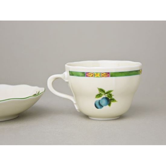 Cup and saucer B plus B 0,21 l / 14 cm for coffee, Cesky porcelan a.s.