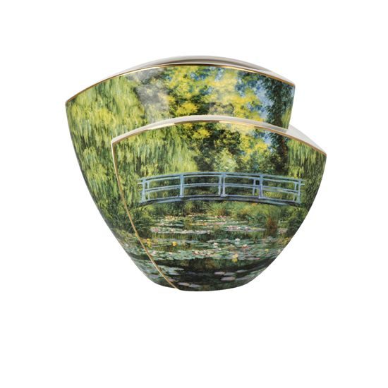 Vase Monet - Japanese bridge, 33 / 16,5 / 29, Porcelain, Goebel