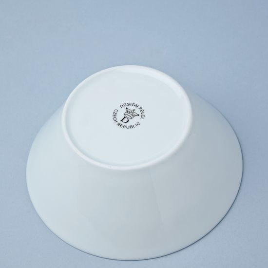 Bohemia White DECOR, Miska nejen na polévku 0,4 l, design Pelcl, Český porcelán a.s.