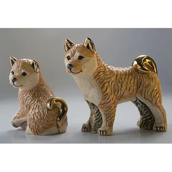 DeRosa - Shiba štěně, 7 x 5 x 8 cm, keramická figurka, DeRosa Montevideo