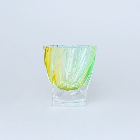 PONTI - Duha (žluto-zeleno-modrá), Sklenice na whisky, 320 ml, Bohemia Treasury
