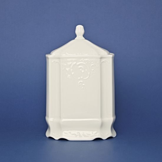 Víčko k dóze 1 l, Thun 1794, karlovarský porcelán, BERNADOTTE ivory