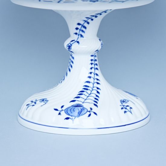 Dish on stand tall 28 cm, Original Blue Onion Pattern