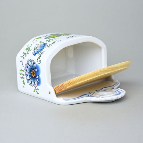 Wall jar with sign "Sůl" 0,70 l, COLOURED ONION PATTERN