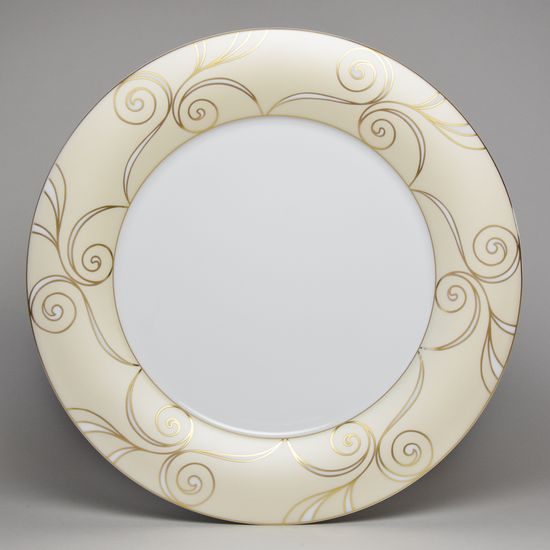 Jade 3735 Veluto: Talíř mělký 28 cm, porcelán Tettau