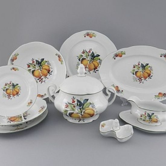 Dining set for 6 persons, Mary-Anne, apricots, Leander 1907