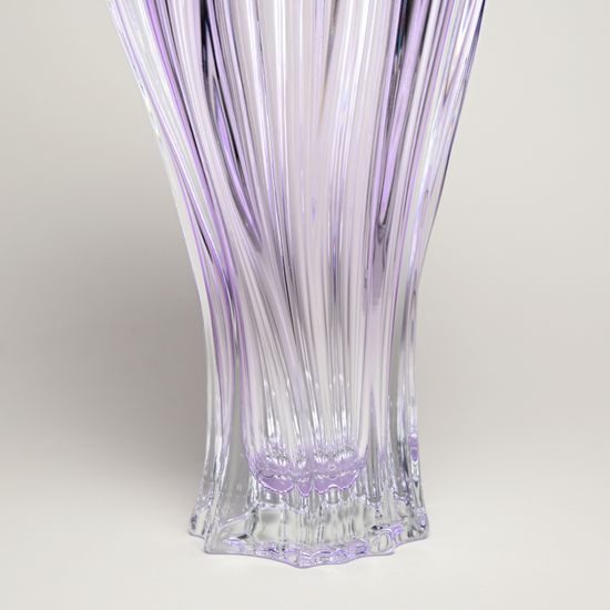 Křišťálová váza Plantica, fialová - ametyst, 32 cm, Aurum Crystal