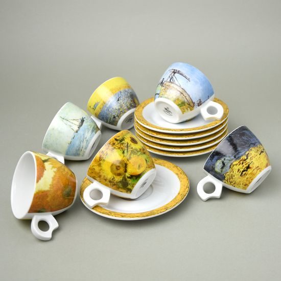 Van Gogh: Cup 120 ml and saucer 14 cm Dova, 6 pcs., Thun 1794