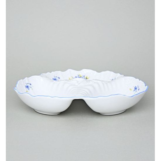 Bowl Cabaret 30 cm, Thun 1794 Carlsbad porcelain, BERNADOTTE Forget-me-not-flower