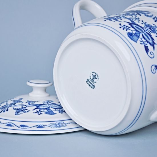 Mug "Cesky" w/2 handles and lid 3 l, Original Blue Onion pattern