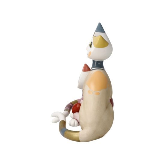 Cats Vivien and Peppie 16 / 9 / 14cm, biscuit china, Cats Goebel R. Wachtmeister