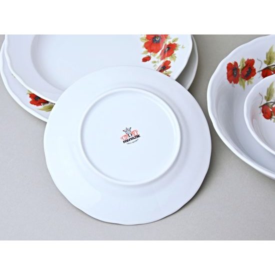Diding Set with bowls for 6 people, Poppy, Český porcelán a.s.