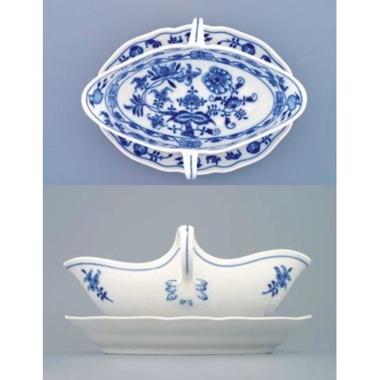 Sauceboat oval with stand 0,55 l, Original Blue Onion Pattern