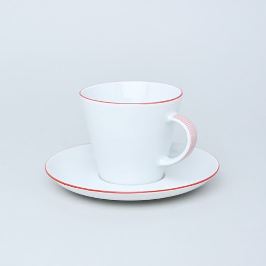 Cup 220 ml (tea/coffee) and saucer 160 mm, Thun 1794 Carlsbad porcelain, TOM 29965