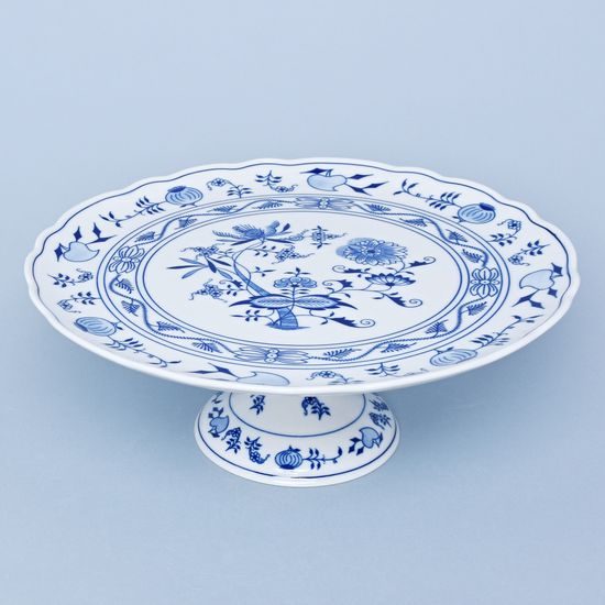 Cake plate with stand 31 cm, Original Blue Onion Pattern