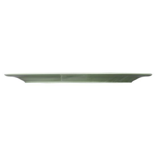 Beat grey-green: Plate oval 35 x 28 cm, Seltmann porcelain