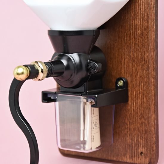 Kávomlýnek závěsný s nápisem 34 cm, fialky, Český porcelán a.s.