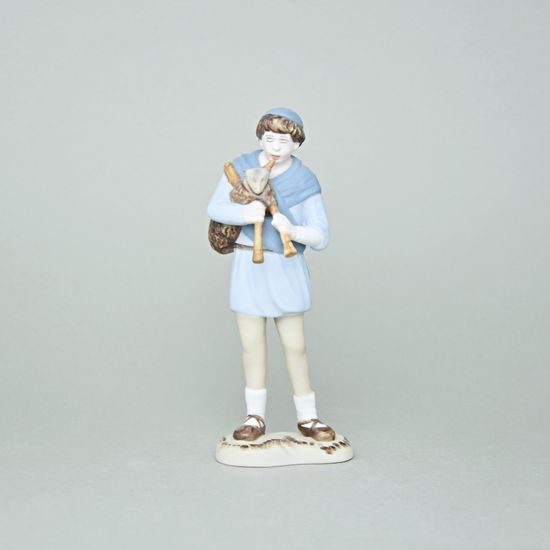 Bagpiper 5 x 7,3 x 18 cm , Biskvit + saxe, Porcelain Figures, Duchcov