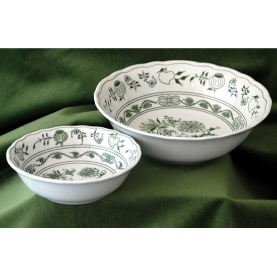 Compot set for 6 persons, Green Onion Pattern, Cesky porcelan a.s.