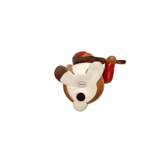 Figurka zajíčka s kytarou 5 / 4 / 8 cm, kamenina, Goebel