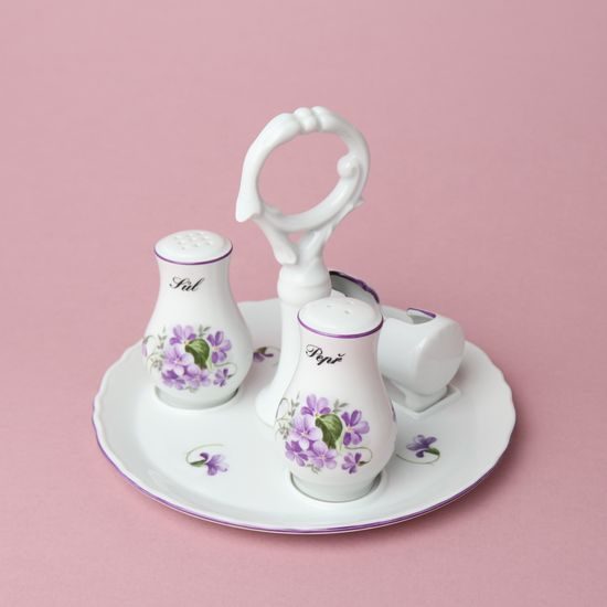 Table set 4 pieces, Violet, Cesky porcelan a.s.