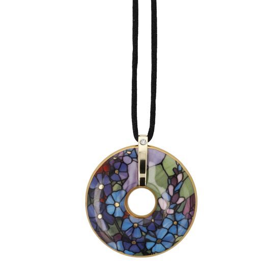 Necklace Larkspur 5 / 1 / 5cm, porcelain, L. C. Tiffany, Goebel