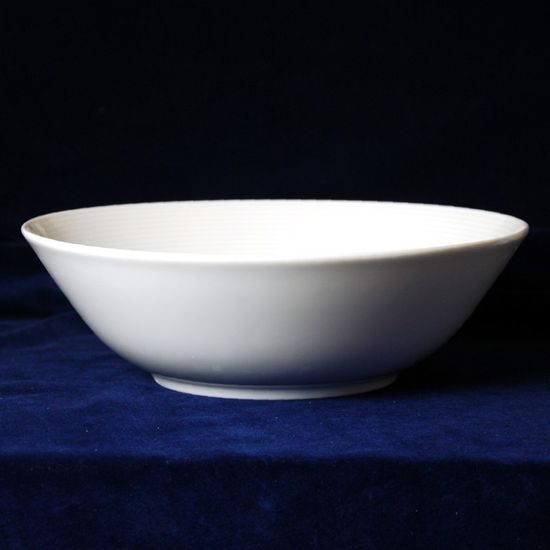 Bowl deep 25 cm, Thun 1794 Carlsbad porcelain, Catrin white