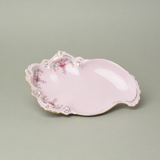 Mísa přílohová velká 13,3 cm, Lenka 563, Růžový porcelán z Chodova