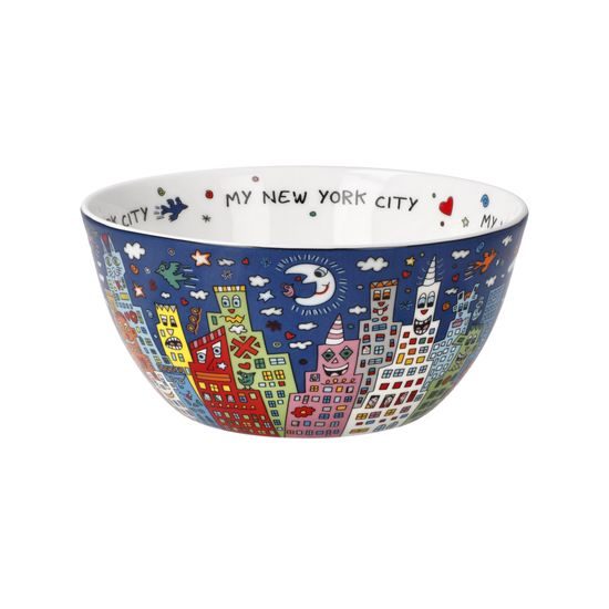 Bowl James Rizzi - My New York City Night, 15 / 15 / 7 cm, Fine Bone China, Goebel
