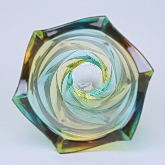 Vase FLAMENCO Lemon 30 cm, Bohemia Treasury