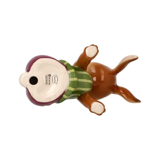 Rabbit figurine Cheeky boy 6 / 10 / 9cm, stoneware, Goebel