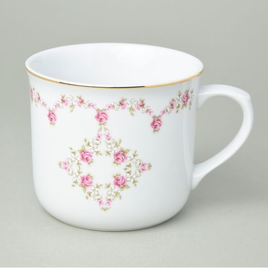 Mug Warmer 0,65 l small roses + gold line, Český porcelán a.s.