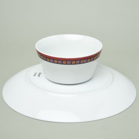 Mísa na noze 27 x 9 cm, vánoční dekor, porcelán, EGAN