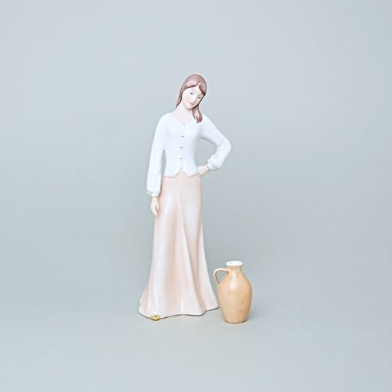 Girl With The Jug 20,5 x 8 x 6,5 cm, Porcelain Figures Duchcov