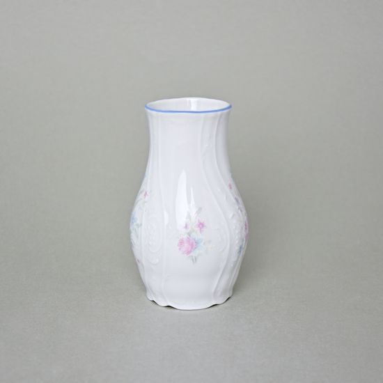 Vase 11 cm, Thun 1794 Carlsbad porcelain, BERNADOTTE blue-pink flowers