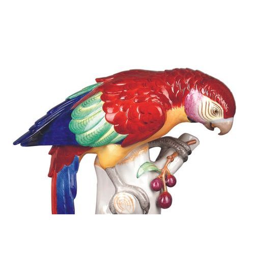 PArrot with cherry 30 x 18 x 39 cm, Aelteste Volkstedter
