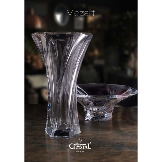 Aurum Crystal Vase Mozart Amber 32 cm