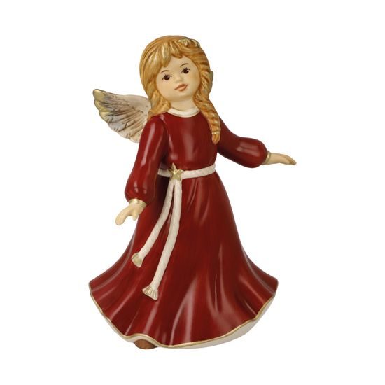 Anděl plný radosti 11 / 8,5 / 15 cm, kamenina, Goebel