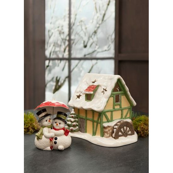 Snowmen figurine Winter Love 11 / 10 / 14.5cm, stoneware, Goebel