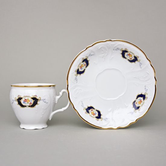 Podšálek 16, Thun 1794, karlovarský porcelán, BERNADOTTE erbíky