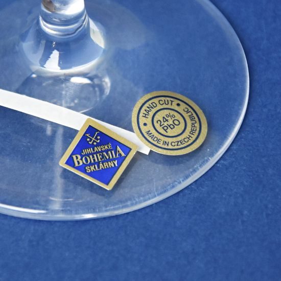 Crystal Champagne Glass FIONA, 220 ml, Glassworks Jihlava Bohemia 1845