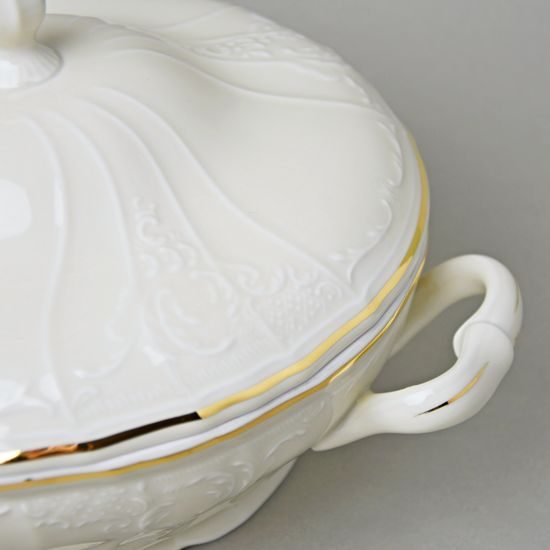 Mísa polévková 1,5 l (zeleninová), Thun 1794, karlovarský porcelán, BERNADOTTE ivory + zlato