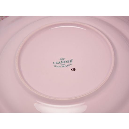 Plate set for 6 persons Sonata decor 158, Leander, Rose Porcelain