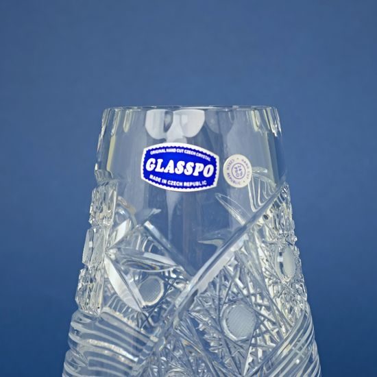 Crystal Hand Cut Vase Comet, 255 mm, Crystal BOHEMIA