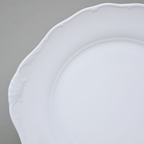 Plate cake with handles 27 cm, Verona white, Moritz Zdekauer 1810