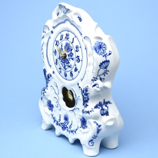 Blue Onion: Fireplace clock with pendulum 32 cm, Leander Loučky