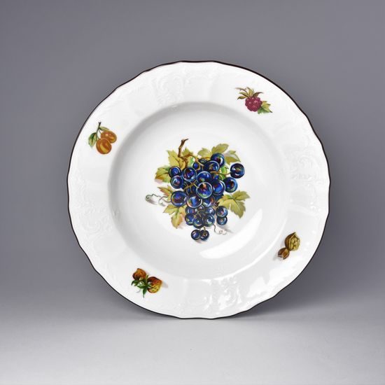 Fruit: Plate deep 23 cm, Thun 1794 Carlsbad porcelain, BERNADOTTE