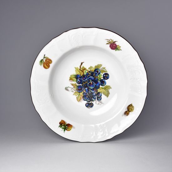 Ovoce: Talíř hluboký 23 cm, Thun 1794, karlovarský porcelán, BERNADOTTE