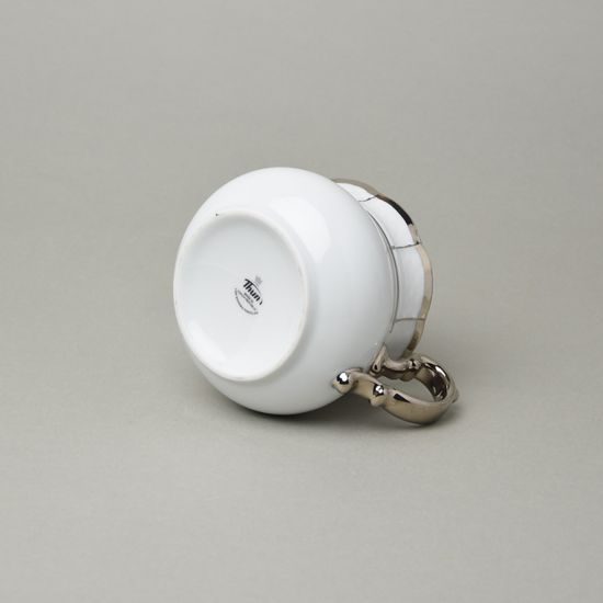 Mlékovka 450 ml, Thun 1794, karlovarský porcelán, MENUET platina