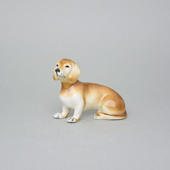 Dachshund 10,6 x 6 x 8,9 cm, Luxor, Royal Dux Bohemia